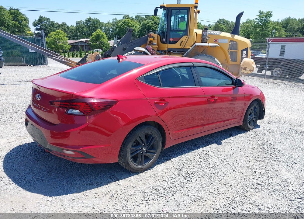 2019 HYUNDAI ELANTRA SEL VIN: 5NPD84LF9KH416538