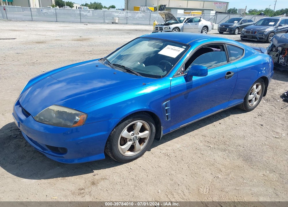 2005 HYUNDAI TIBURON GS VIN: KMHHM65D85U164436
