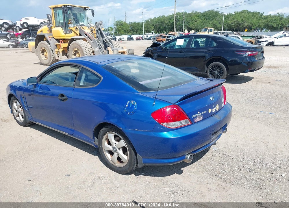 2005 HYUNDAI TIBURON GS VIN: KMHHM65D85U164436