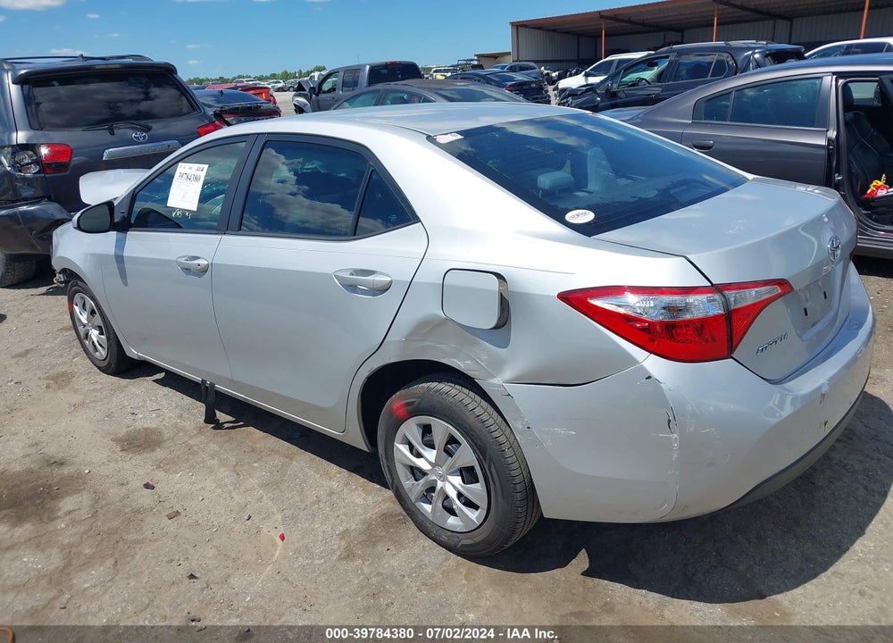2015 TOYOTA COROLLA L VIN: 5YFBURHE8FP229350