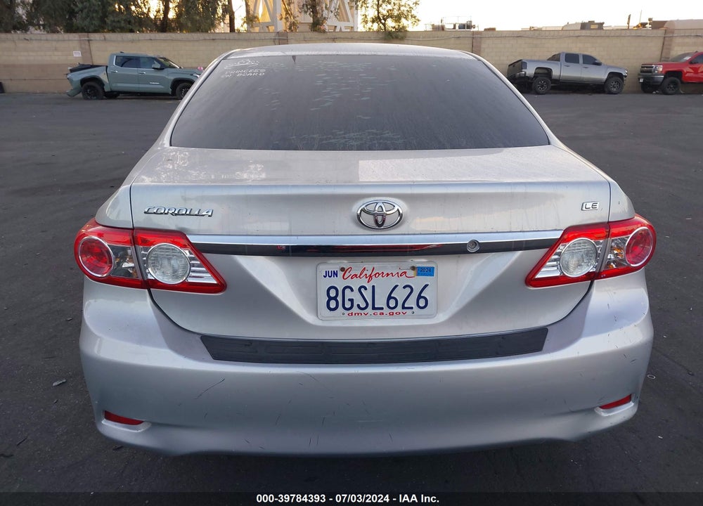 2012 TOYOTA COROLLA LE VIN: 5YFBU4EE6CP051487