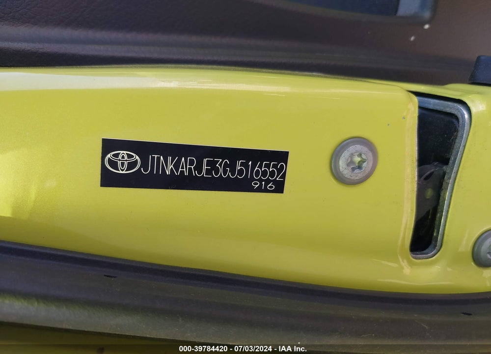 2016 SCION IM VIN: JTNKARJE3GJ516552