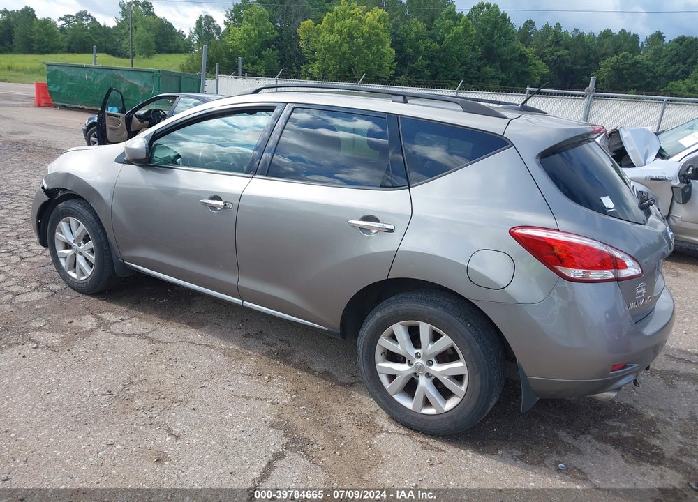 2012 NISSAN MURANO SL VIN: JN8AZ1MW6CW206203