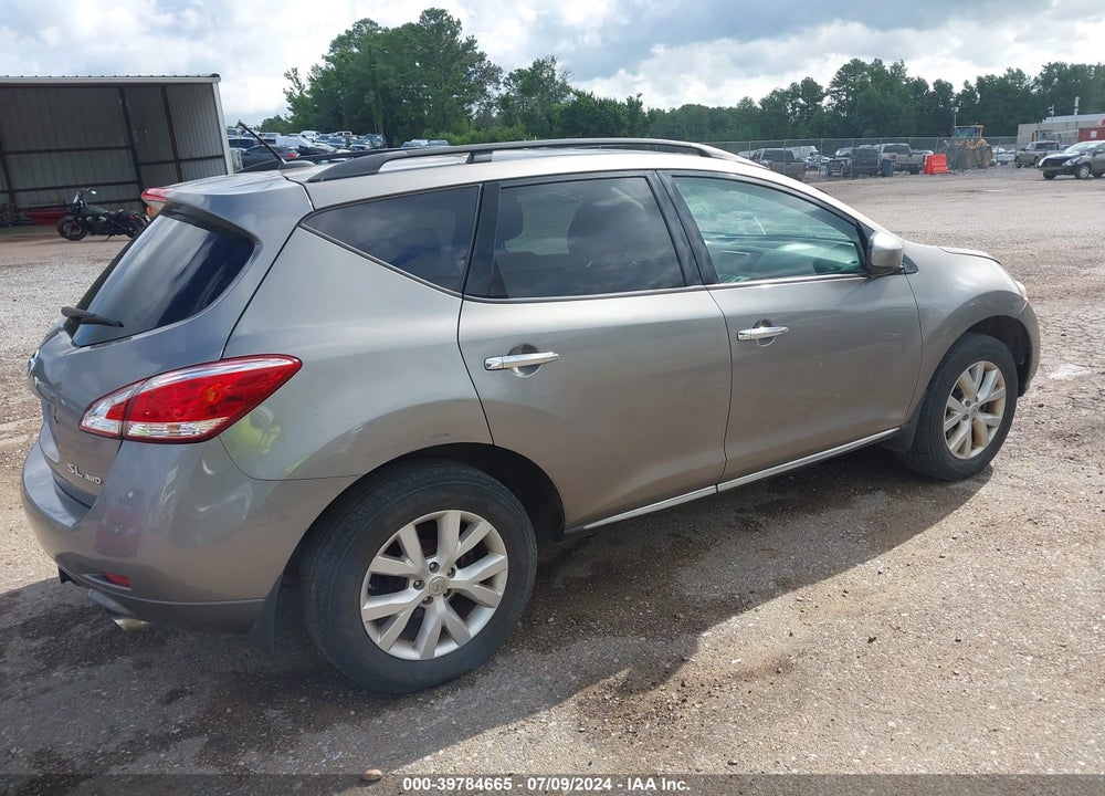 2012 NISSAN MURANO SL VIN: JN8AZ1MW6CW206203