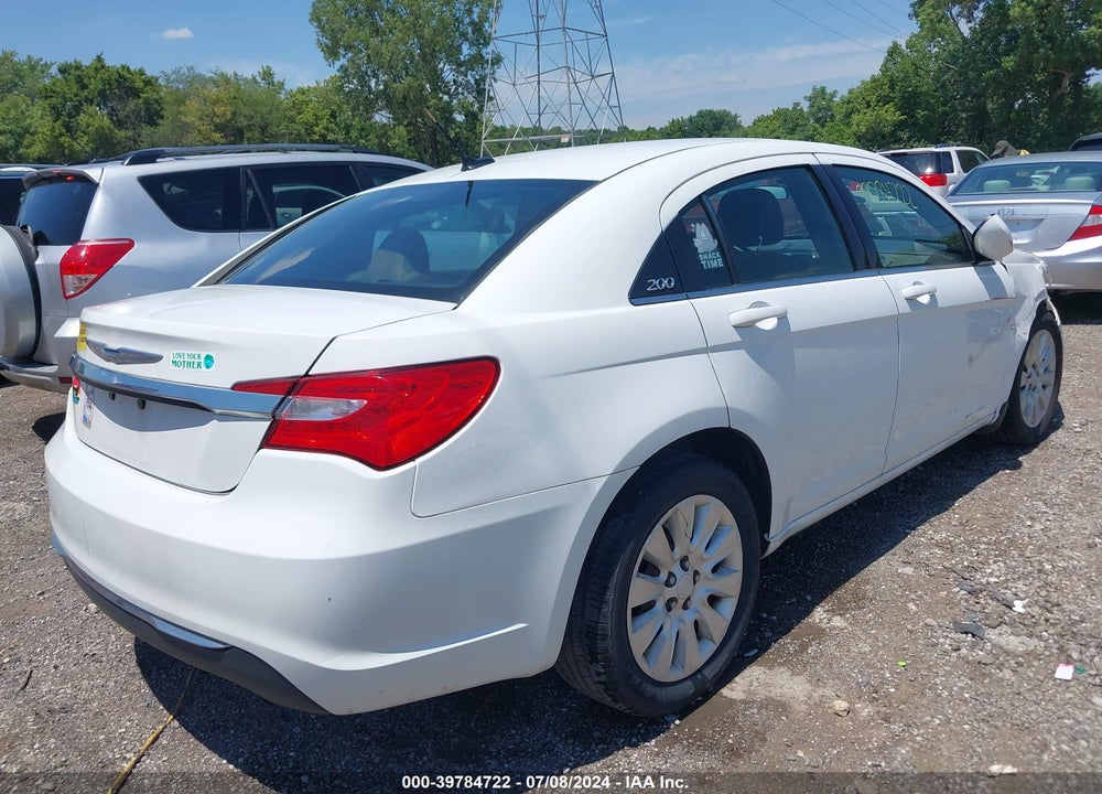 2012 CHRYSLER 200 LX VIN: 1C3CCBAB2CN105117