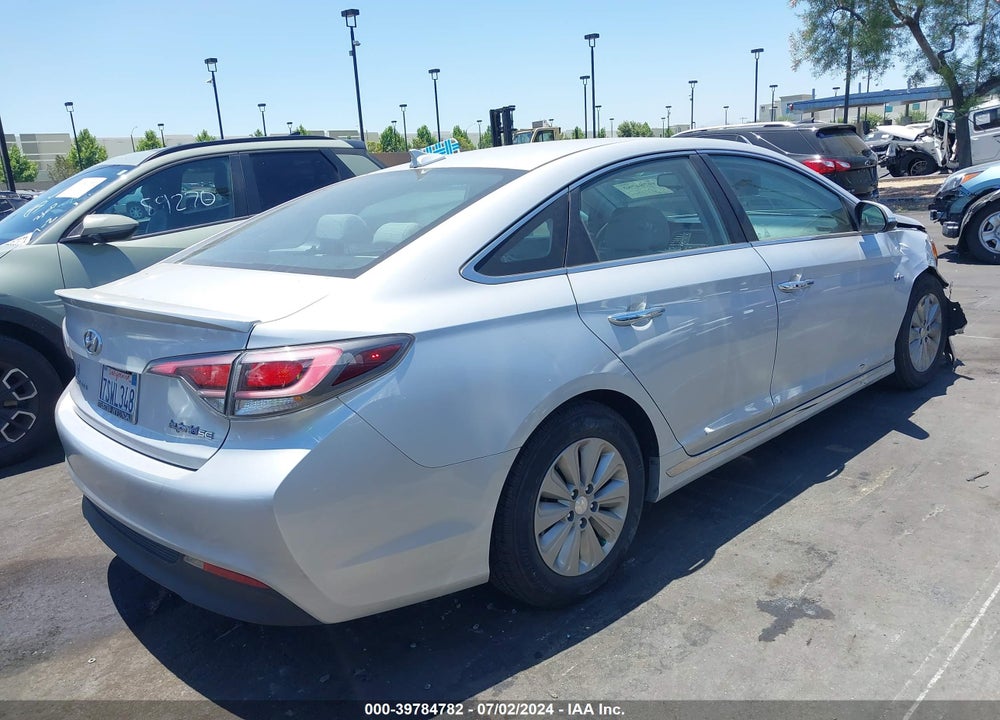 2016 HYUNDAI SONATA HYBRID SE VIN: KMHE24L13GA012641