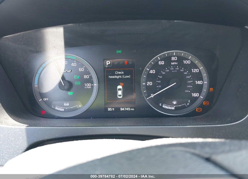 2016 HYUNDAI SONATA HYBRID SE VIN: KMHE24L13GA012641
