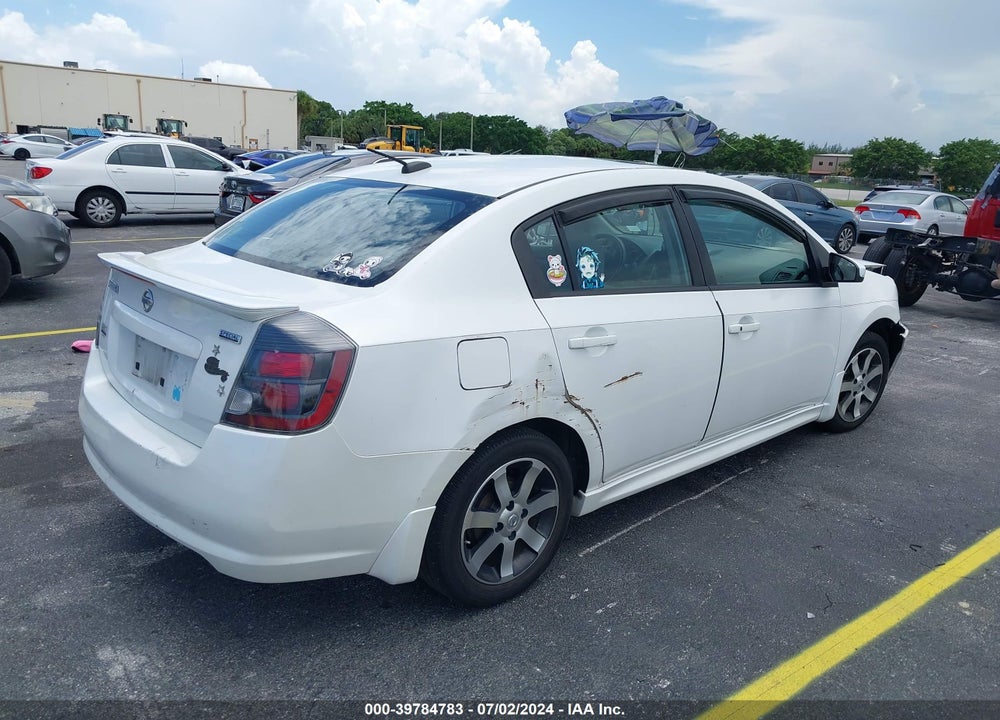 2012 NISSAN SENTRA 2.0 SR VIN: 3N1AB6AP5CL625792
