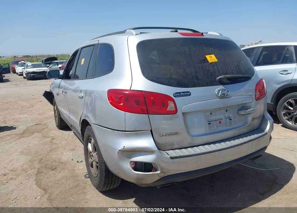2007 HYUNDAI SANTA FE GLS VIN: 5NMSG13D67H124986