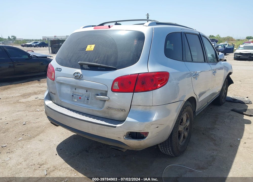2007 HYUNDAI SANTA FE GLS VIN: 5NMSG13D67H124986