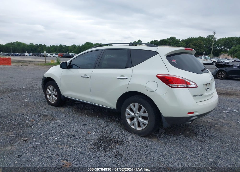 2011 NISSAN MURANO SV VIN: JN8AZ1MU6BW058728