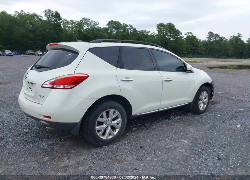 2011 NISSAN MURANO SV VIN: JN8AZ1MU6BW058728