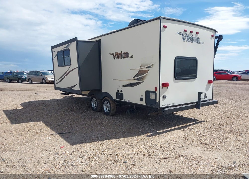 2016 KZ VISION 23' BUMPER PULL VIN: 4EZTJ2320G8098928