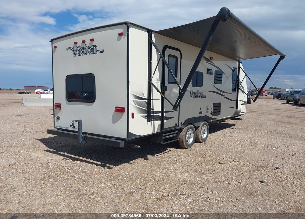 2016 KZ VISION 23' BUMPER PULL VIN: 4EZTJ2320G8098928