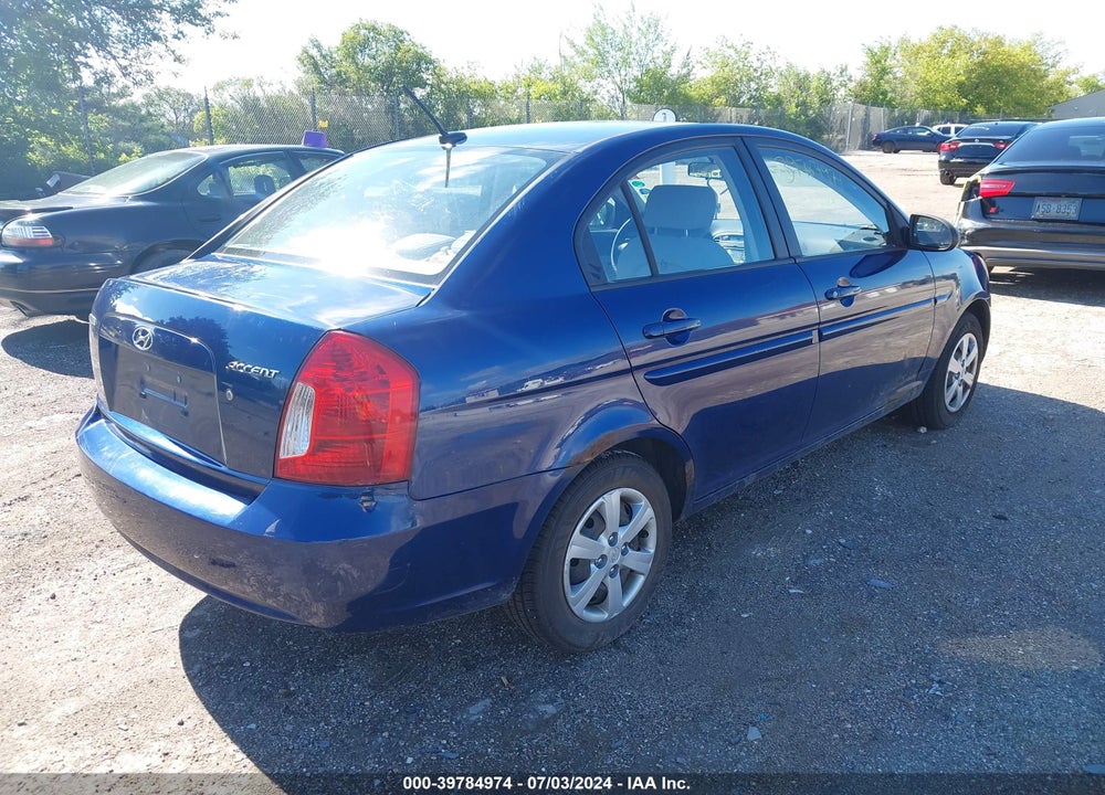 2008 HYUNDAI ACCENT GLS VIN: KMHCN46C98U270884