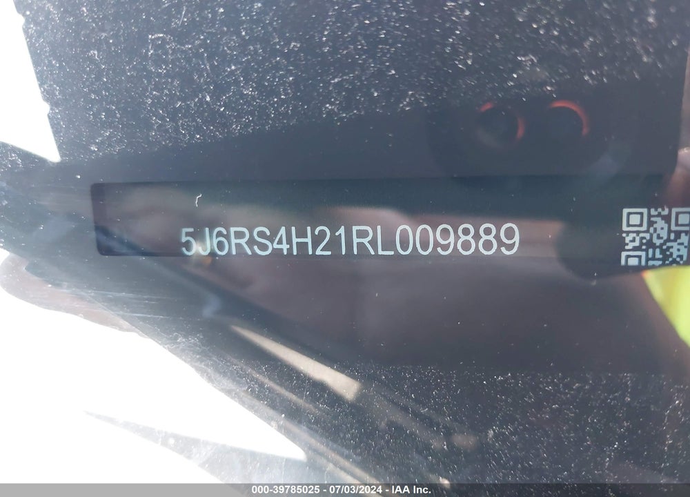 2024 HONDA CR-V LX AWD VIN: 5J6RS4H21RL009889