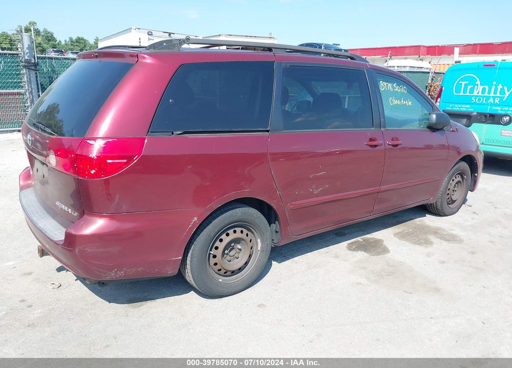2009 TOYOTA SIENNA LE VIN: 5TDZK23C49S285055