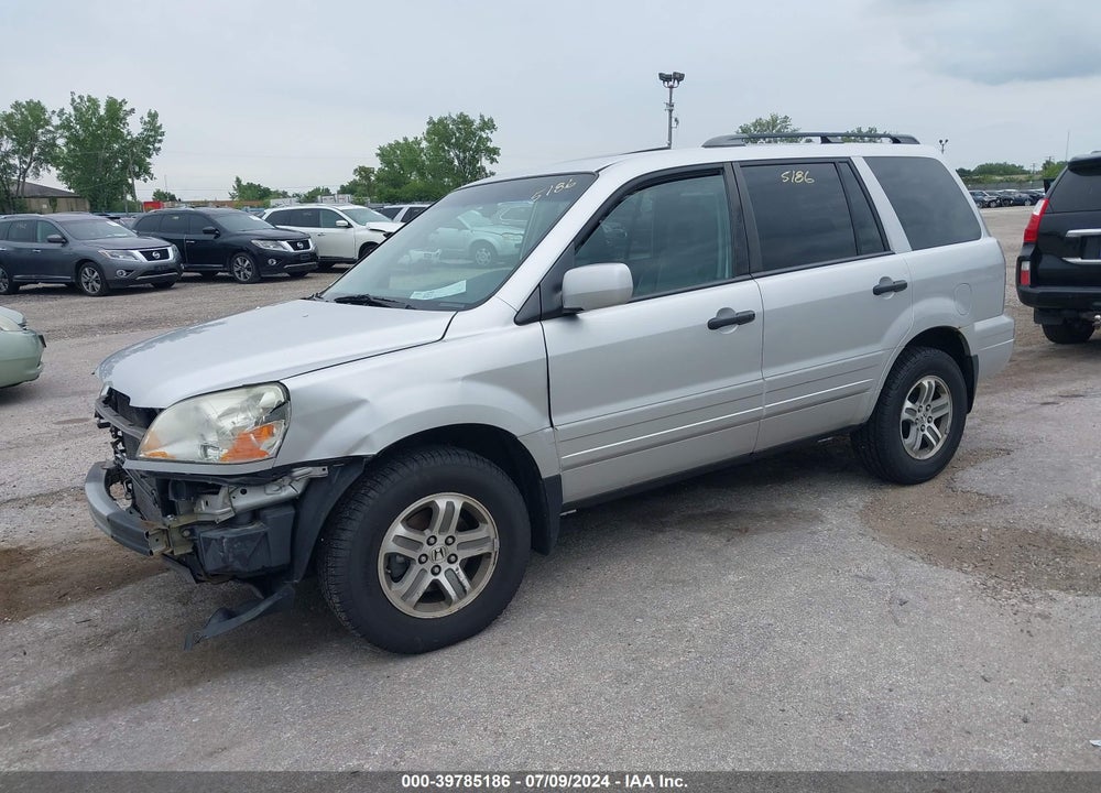 2005 HONDA PILOT EX-L VIN: 5FNYF18535B049449