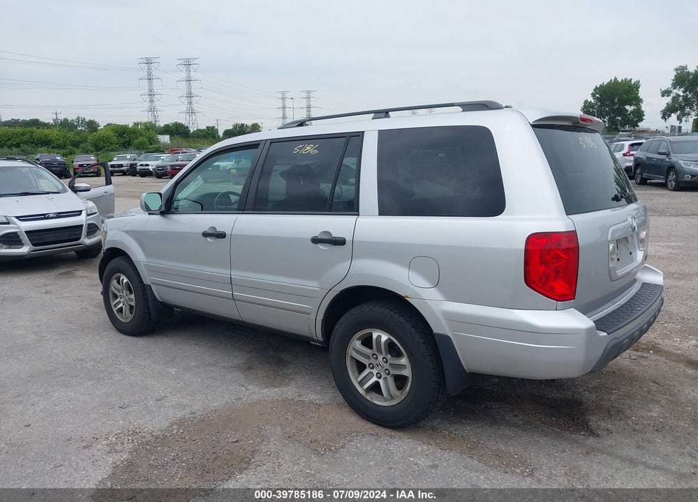 2005 HONDA PILOT EX-L VIN: 5FNYF18535B049449