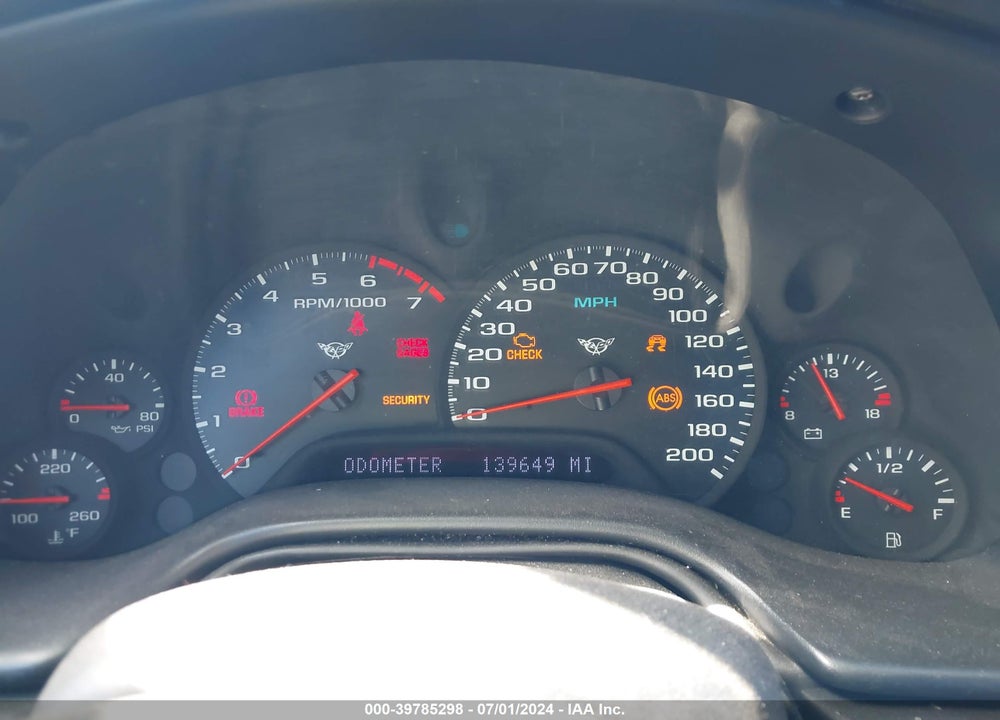 2000 CHEVROLET CORVETTE VIN: 1G1YY22G6Y5110589