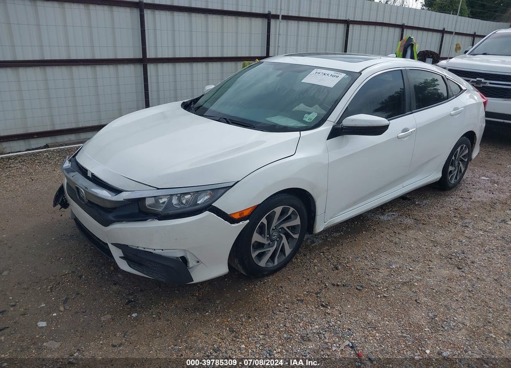 2018 HONDA CIVIC EX VIN: 2HGFC2F76JH529002