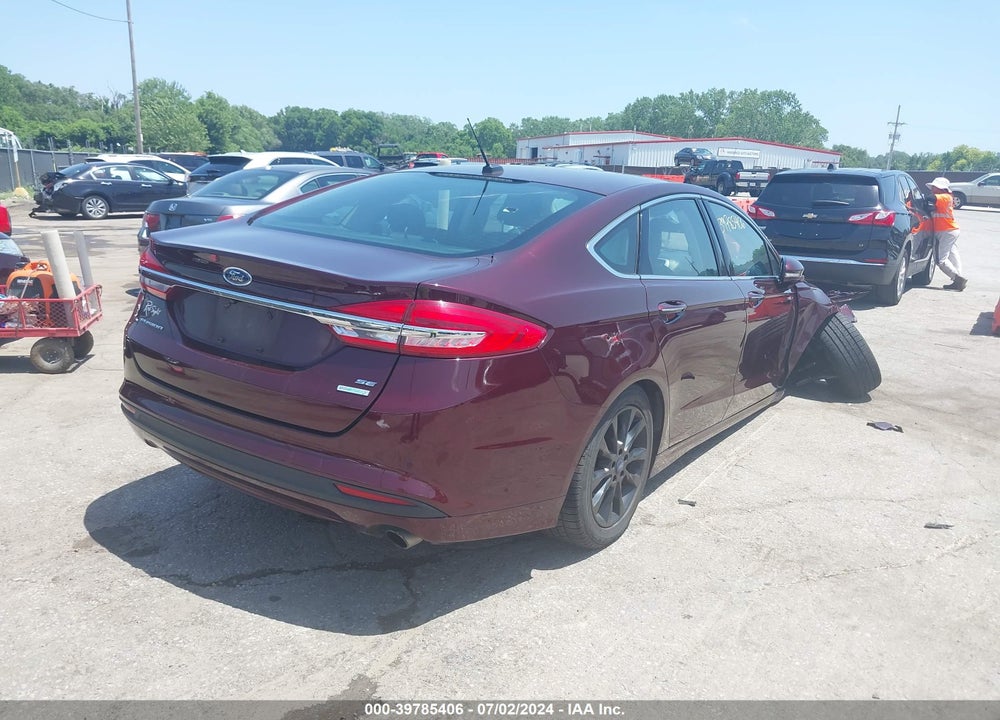 2017 FORD FUSION SE VIN: 3FA6P0HD3HR129123