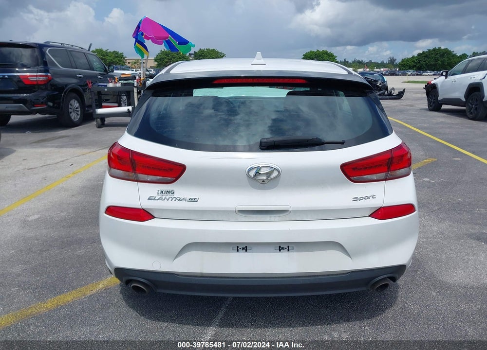 2018 HYUNDAI ELANTRA GT SPORT VIN: KMHH55LC6JU029354