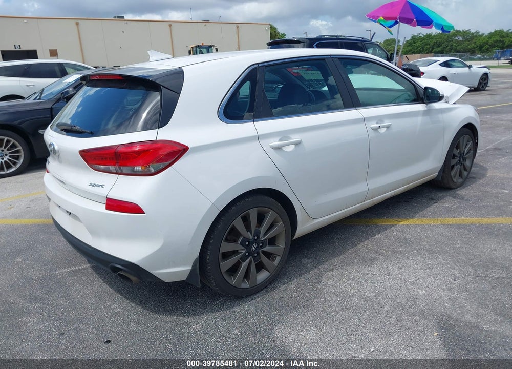 2018 HYUNDAI ELANTRA GT SPORT VIN: KMHH55LC6JU029354
