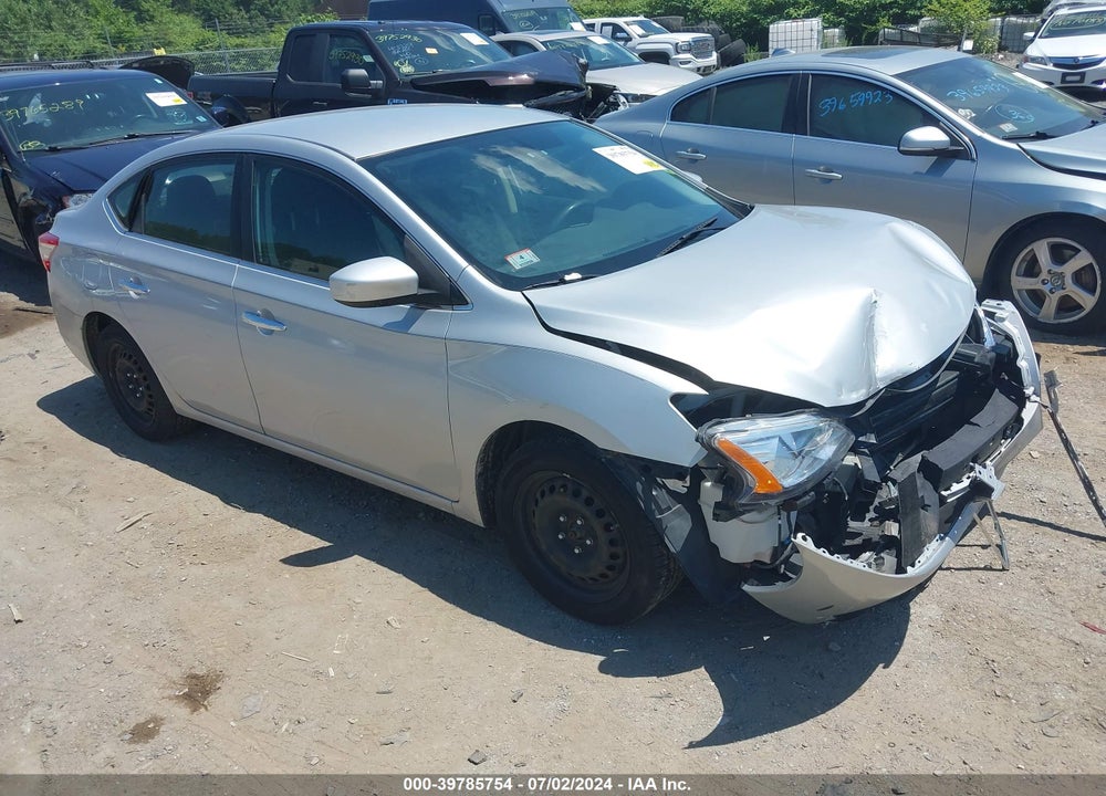 2014 NISSAN SENTRA S VIN: 3N1AB7AP1EY218628