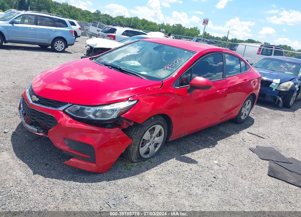 2017 CHEVROLET CRUZE LS AUTO VIN: 1G1BC5SM8H7262292