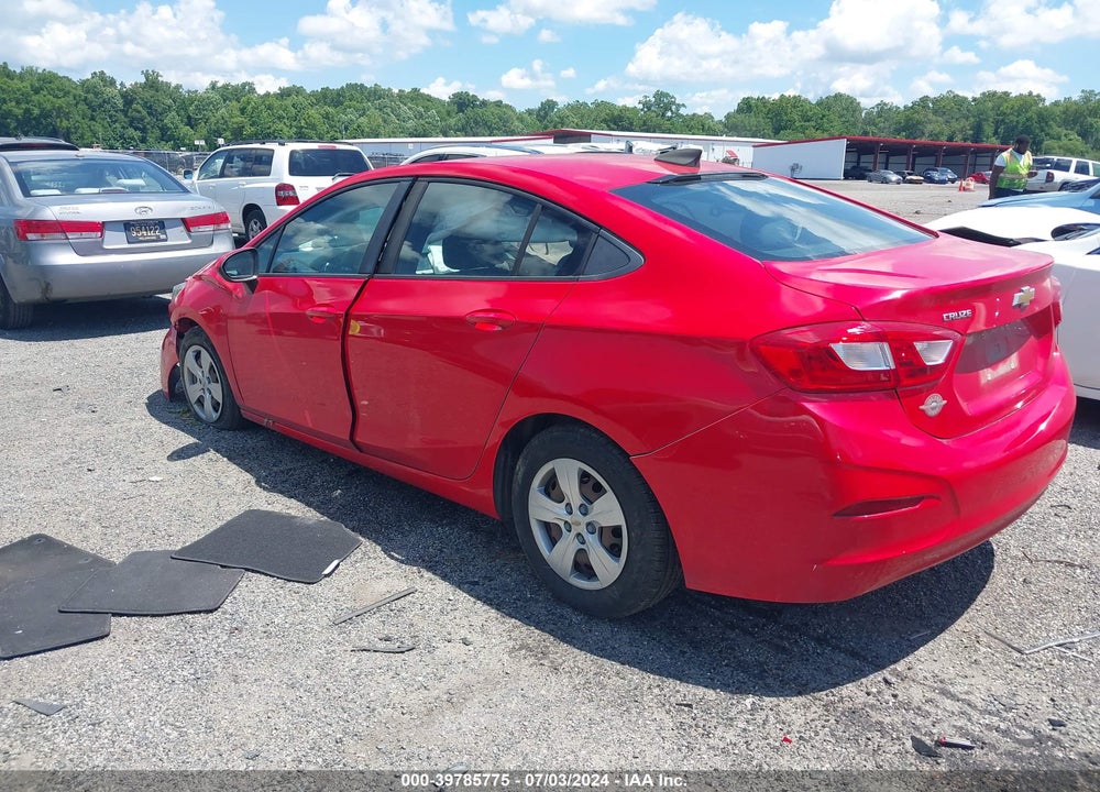 2017 CHEVROLET CRUZE LS AUTO VIN: 1G1BC5SM8H7262292