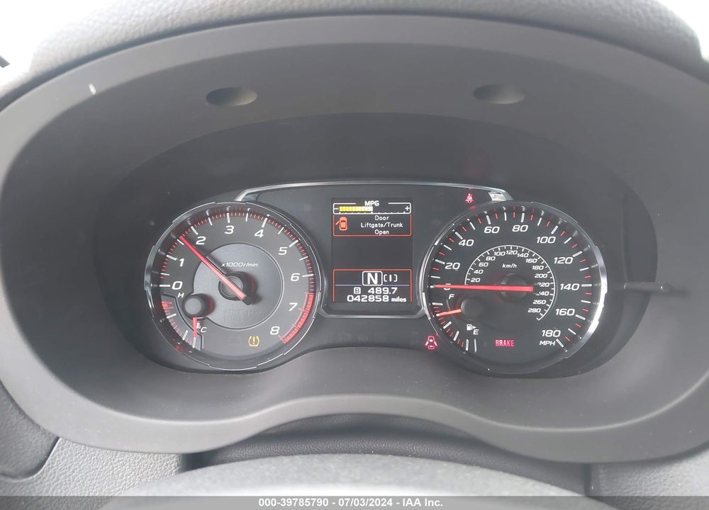 2018 SUBARU WRX PREMIUM VIN: JF1VA1C61J8806026