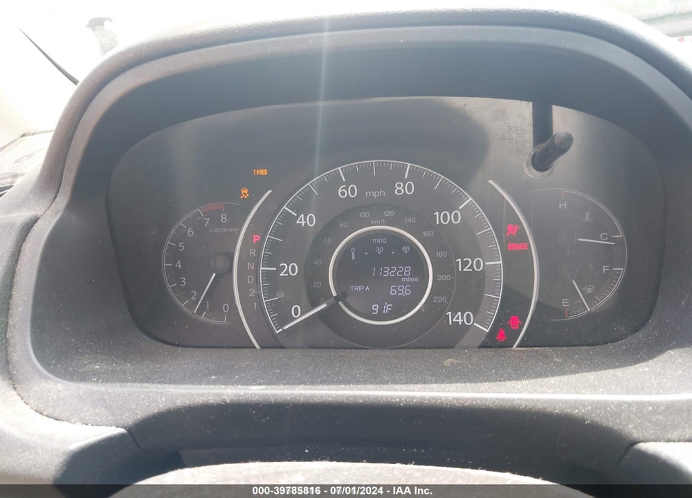 2013 HONDA CR-V LX VIN: 5J6RM4H39DL060407