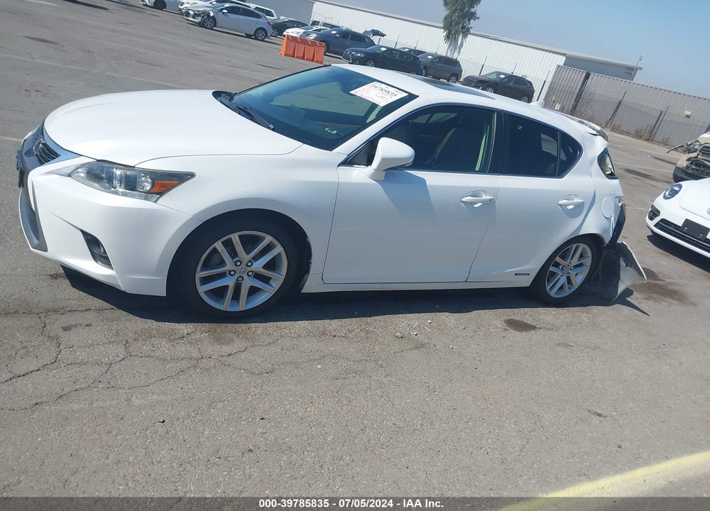 2014 LEXUS CT 200H VIN: JTHKD5BH2E2194618