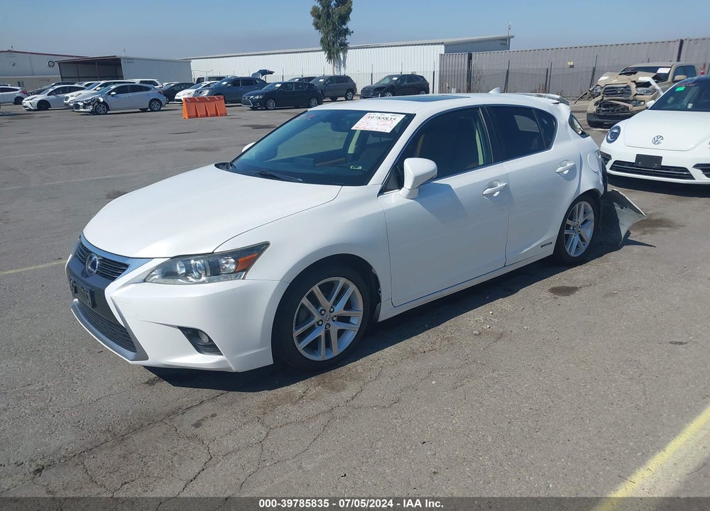 2014 LEXUS CT 200H VIN: JTHKD5BH2E2194618