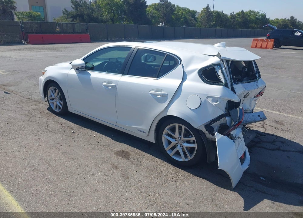 2014 LEXUS CT 200H VIN: JTHKD5BH2E2194618