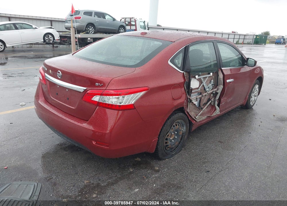 2015 NISSAN SENTRA SV VIN: 3N1AB7APXFY315716