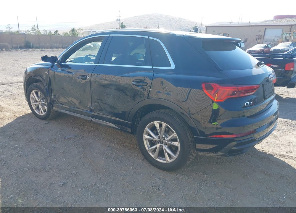 2022 AUDI Q3 PREMIUM 45 TFSI S LINE QUATTRO TIPTRONIC VIN: WA1DECF38N1085915