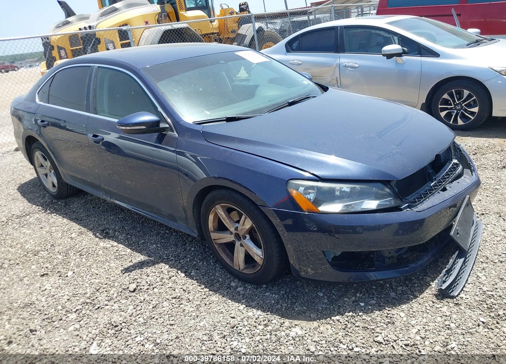 2012 VOLKSWAGEN PASSAT 2.5L SE VIN: 1VWBP7A3XCC087492