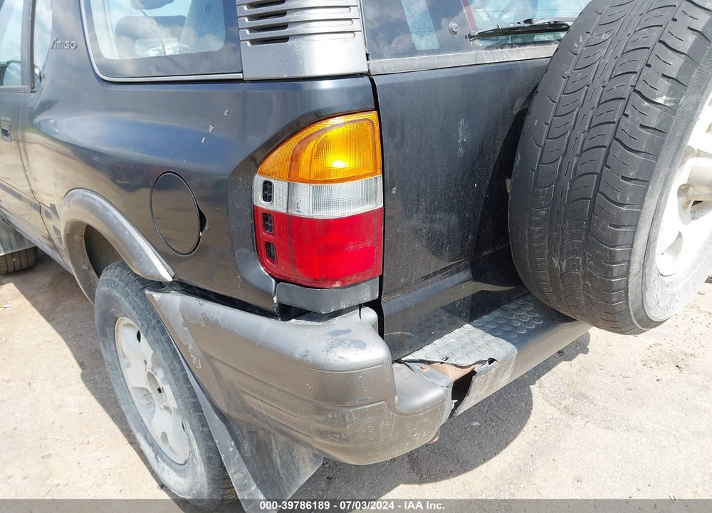 1999 ISUZU AMIGO S 3.2L V6 HARD TOP/S 3.2L V6 SOFT TOP VIN: 4S2CM57W5X4317014