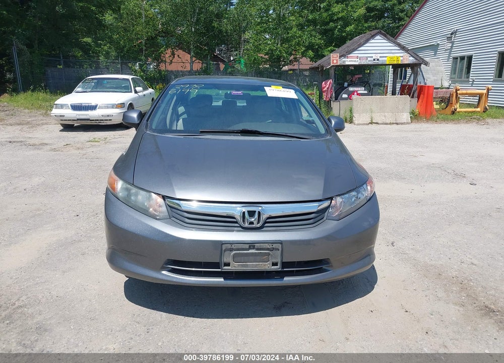 2012 HONDA CIVIC LX VIN: 2HGFB2F52CH314074