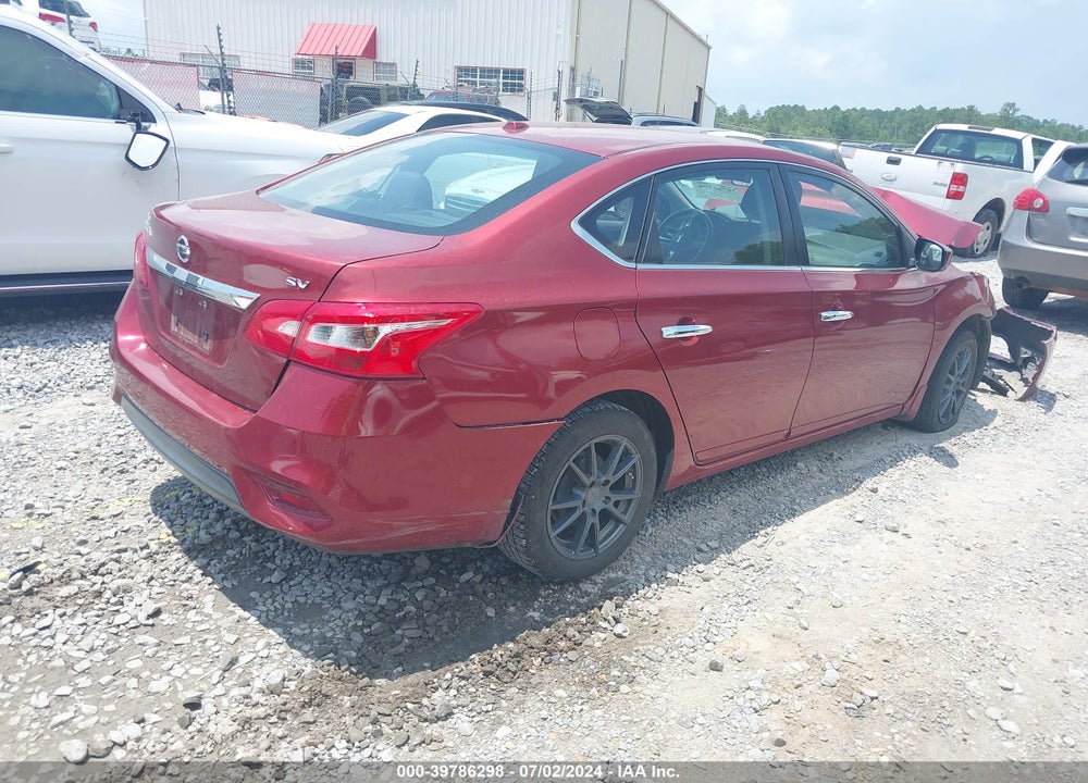 2016 NISSAN SENTRA SV VIN: 3N1AB7AP5GY309212