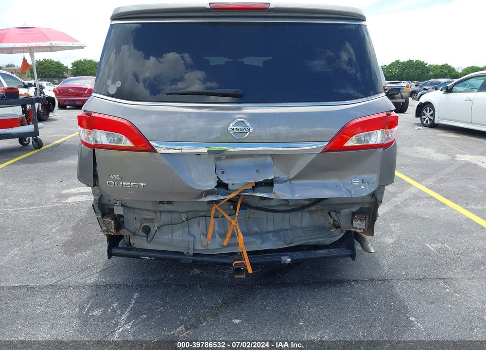 2013 NISSAN QUEST SL VIN: JN8AE2KP9D9066094