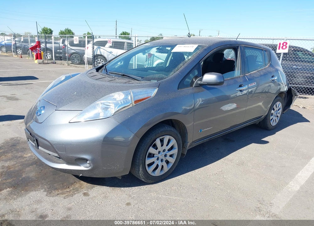 2015 NISSAN LEAF S VIN: 1N4AZ0CP7FC315281