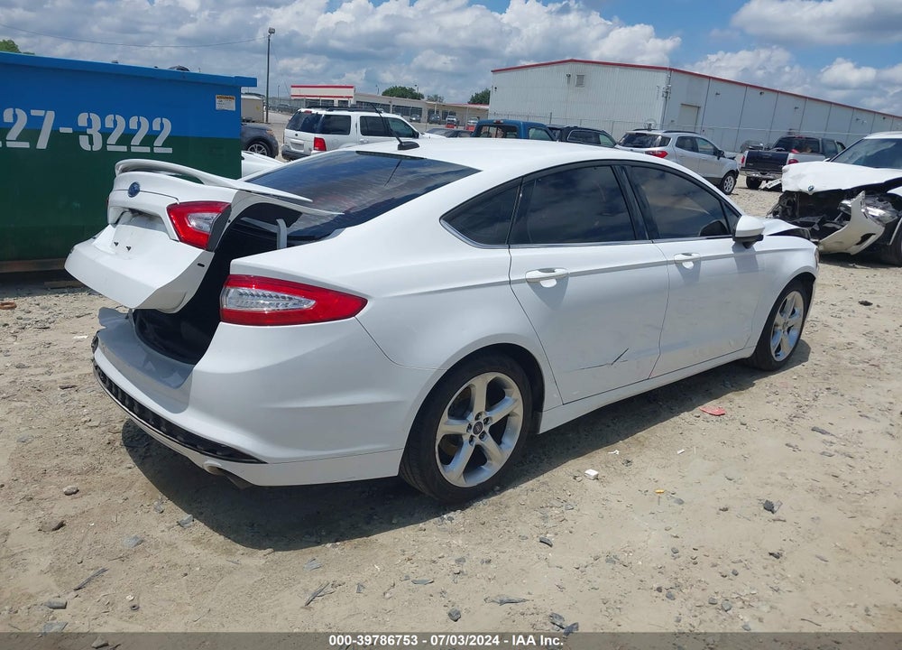 2016 FORD FUSION S VIN: 3FA6P0G77GR338097