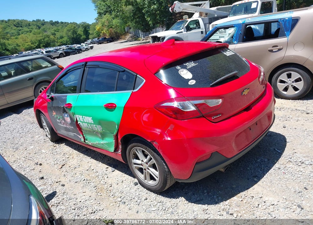 2017 CHEVROLET CRUZE LT AUTO VIN: 3G1BE6SM0HS516692