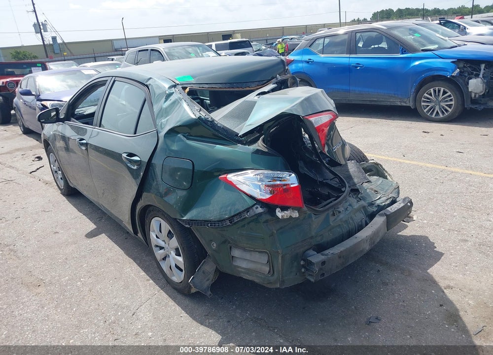 2016 TOYOTA COROLLA LE VIN: 5YFBURHE5GP419656