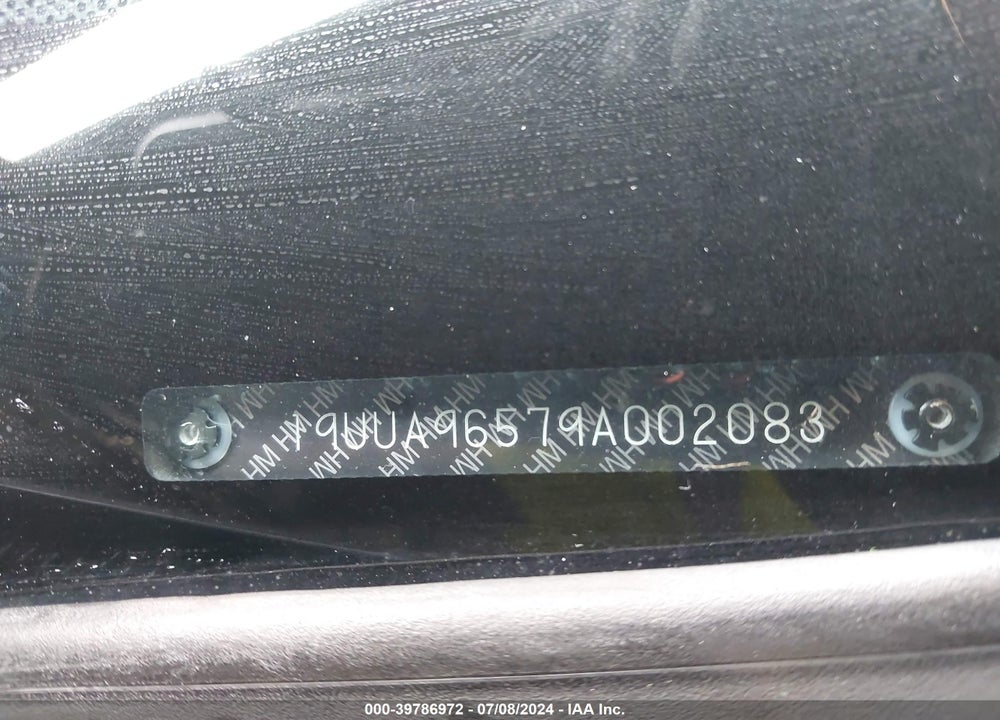 2009 ACURA TL 3.7 VIN: 19UUA96579A002083