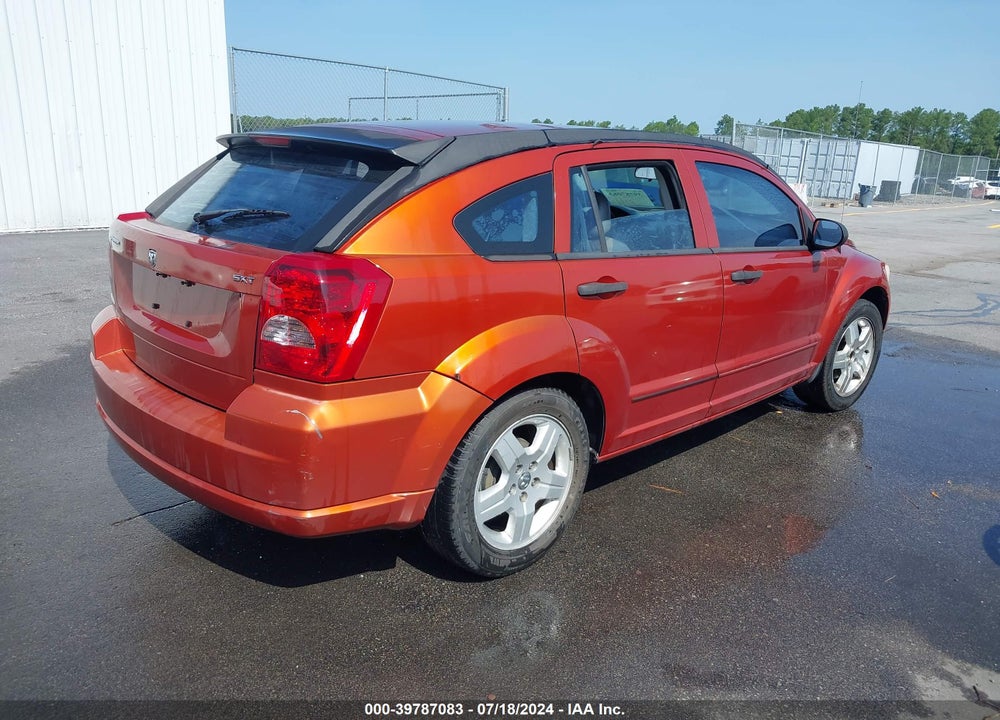 2007 DODGE CALIBER SXT VIN: 1B3HB48B97D149456