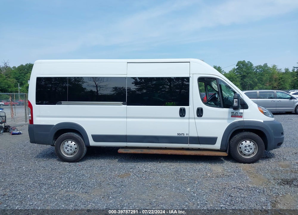 2018 RAM PROMASTER 2500 WINDOW VAN HIGH ROOF 159 WB VIN: 3C7WRVPG9JE137837